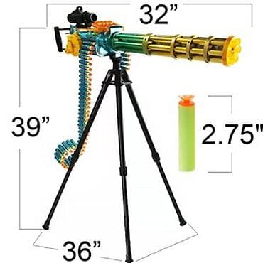 volta vs 1: Uşaqlar üçün M134 Gatling Oyuncaq Suarpa Tüfəngi (J-SHOT JF-75A) - — 1