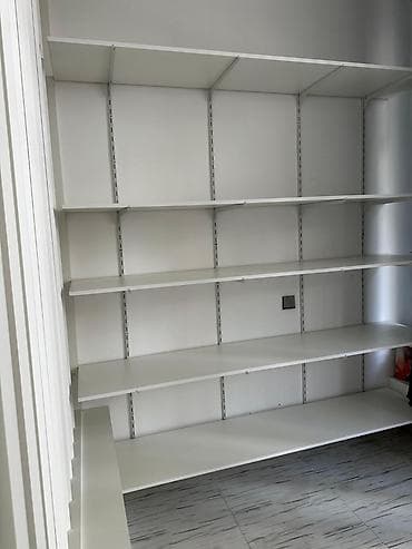 ber ber: Divar tipli modul rəf sistemi – ağ rəng - Material: laminat/MDF tipli — 3