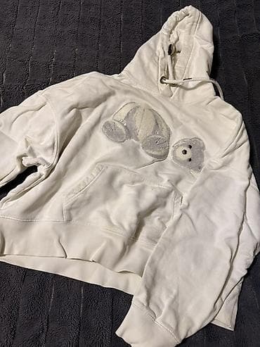 qaqa stil: Məhsul: Palm Angels kapüşonlu svitşört - Rəng: ağ - Üz dizaynı: ön — 1