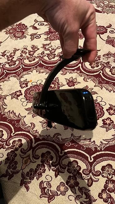 Avtomobil üçün salon arxa görüntü güzgüsü - Rəng: qara, parlaq korpus — 2