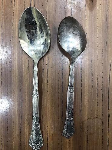 Столовые приборы: Antik gümüşü rəngli süfrə ləvazimatları dəsti. ( Qiymetde razılaşa — 3