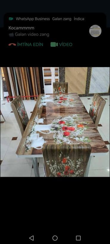 metbex stullari: Mətbəx üçün, Yeni, Açılan, Dördbucaq masa, 4 stul — 12