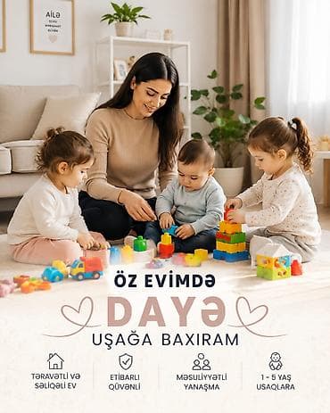 Dayələr: 🌸 Təhlükəsiz və Güvənli Dayə Xidməti Amira — 35 yaş, məsuliyyətli və — 1