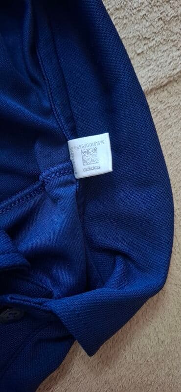 Рубашки: Мужское поло, Adidas, S, цвет - Синий — 4