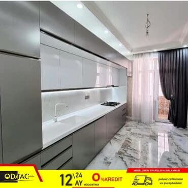 2ci el metbex mebel: Sifarişlə mətbəx dəsti, Özü çəkən petlələr, MDF, Kredit var, Pulsuz çatdırılma — 1