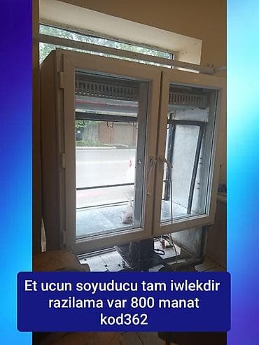 xaladenik gence: Et üçün vitrin tipli soyuducu. Xüsusiyyətlər: - İki qapılı şüşəli — 1