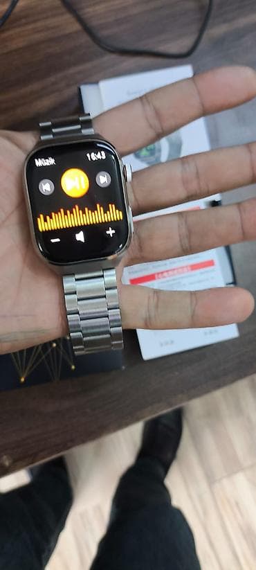 Smart saat, Smart, Sensor ekran, rəng - Gümüşü