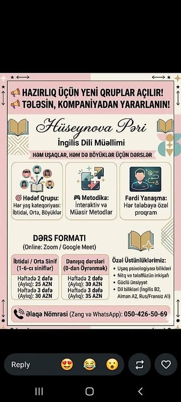 Təhsil, elm: Övladınızın ingilis dilini sıfırdan, sıxılmadan və maraqlı metodlarla — 1
