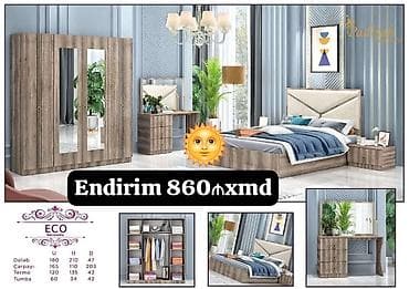 yorgan dosek tekstil sederek: İkinəfərlik çarpayı, Dolab, Termo, 2 tumba, Yeni — 1