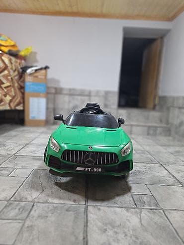 elekt: Uşaq üçün elektrikli mini avtomobil – Mercedes üslublu, yaşıl rəng — 2