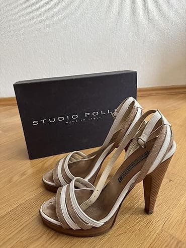 bağlı sandallar: Studio Pollini qadın sandaleti – Made in Italy 38 razmer - Brend — 1