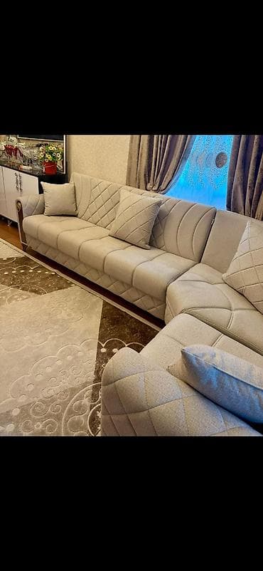mebel alan: Künc divan, İşlənmiş, Açılan, Bazalı, Çatdırılma yoxdur — 1