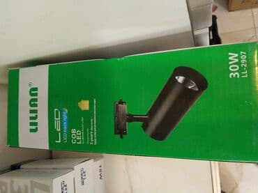 led isiqlar ev ucun: Liannın 30W LL-2907 model nömrəli qara rəngli LED işığı. Bu işıq, LED — 1