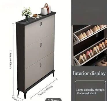 Yeni, Açılan, 3 qapılı Düz dolab, Ayaqqabı dolabı, Çin