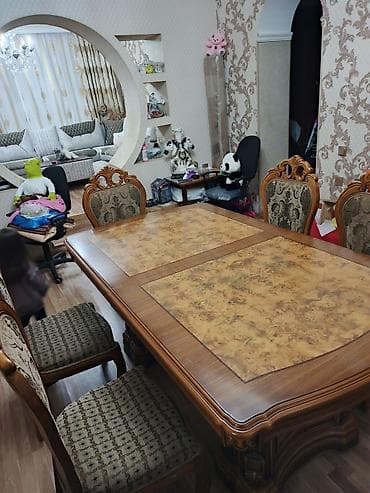 klasik masa: Qonaq otağı üçün, 6 stul — 5