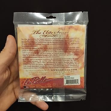 akustik gitara: Klassik neylon simlər LaBella 820 Komplektdə 6 sim var (3 qırmızı — 2