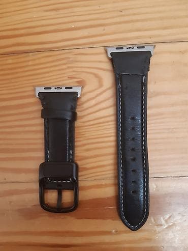 gümüş dəstlər: İşlənmiş, Kəmər, Apple, Dəri, rəng - Qara — 1