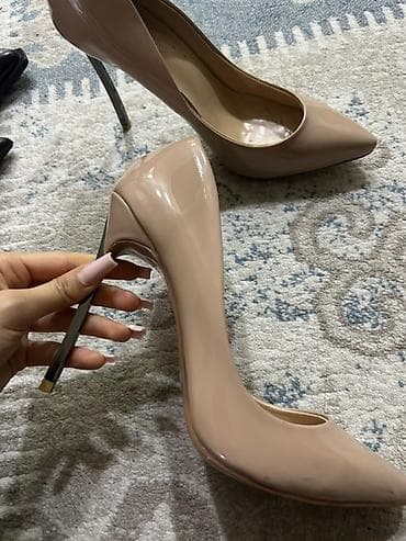 ayaqq: Ölçü: 39, rəng - Bej, İşlənmiş — 2