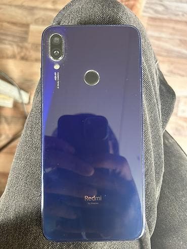 iphone x kamera: Redmi Note 7, 64 GB, rəng - Mavi, Barmaq izi — 2