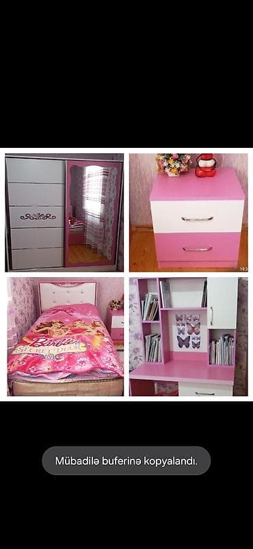 komputer stollari ve qiymetleri: Qız üçün, Təknəfərlik çarpayı — 1