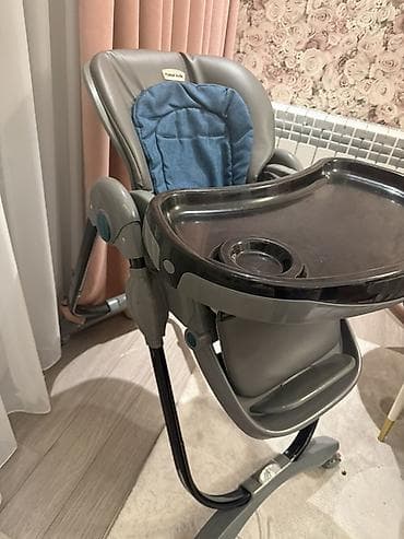 masal kids: Uşaq yemək stulu – Masal kids təcili satilir - Rəng: boz gövdə, qara — 2