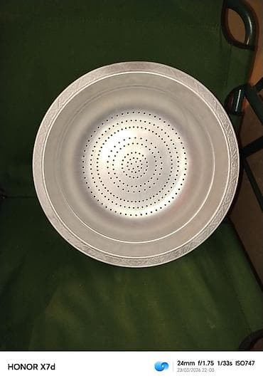 paxla: Alüminium süzgəc
Yenidir. Deyilmir. Berk materialdi — 1