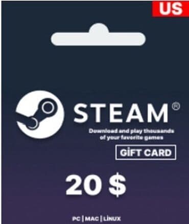 mac air: Məhsul: Steam Gift Card (ABŞ)🇺🇸 dəyər seçimləri: 5 $ - 12 Azn 10 $ — 3