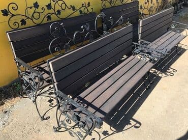 Sifarişlə bağ üçün masa və oturacaq dəstləri: Söykənəcək ilə, Qollu, Metal, Kredit yoxdur — 5