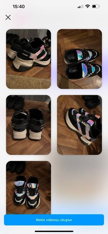 qadın krosovkaları yay üçün: Ölçü: 39, rəng - Bənövşəyi, İşlənmiş — 1