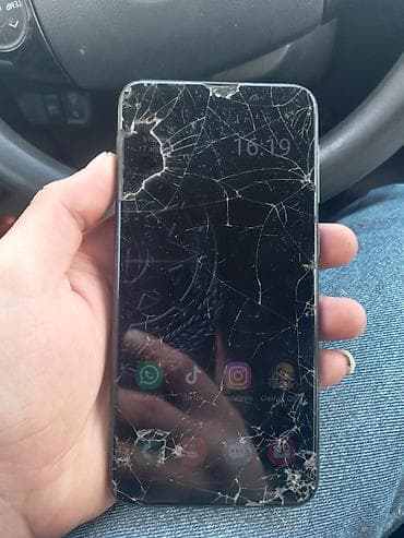 samsung usb: Samsung Galaxy A10, rəng - Qara, Qırıq — 4