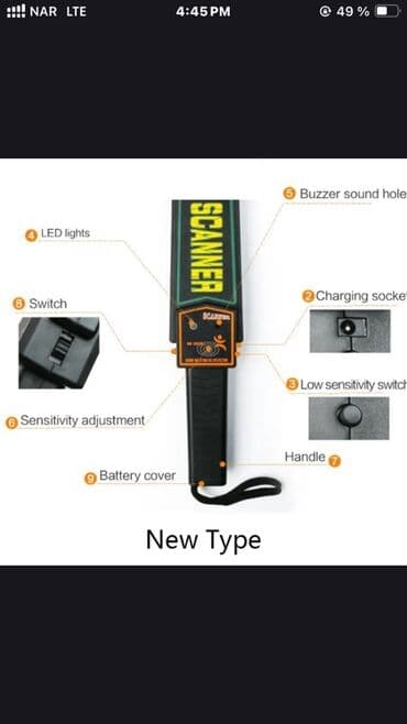 qizil axtaran detektor: Əl ilə idarə olunan metal detektoru MD-3003B. Bu cihaz, təhlükəsizlik — 4