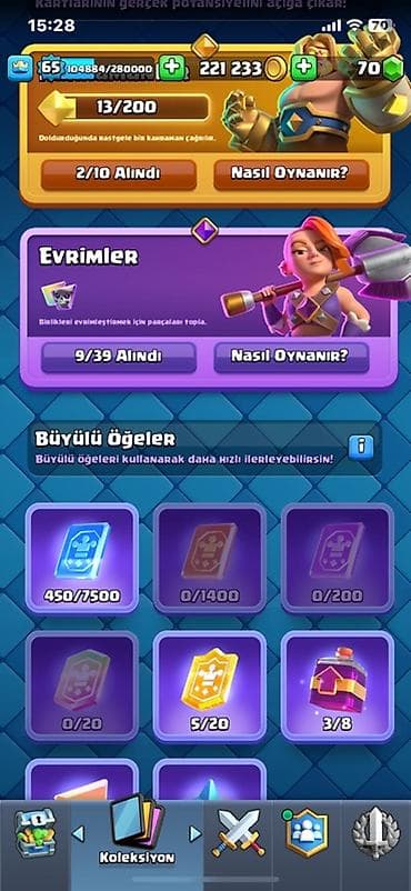 satt: Clash Royale hesabı Hesab ozumundu 7ilin hesabidi cox aktiv olmadigim — 5