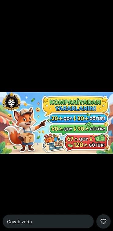 point blank hesap: ANY UNBOXING – mobil tətbiq/servis Xüsusiyyətlər: - Gündəlik qutu — 3