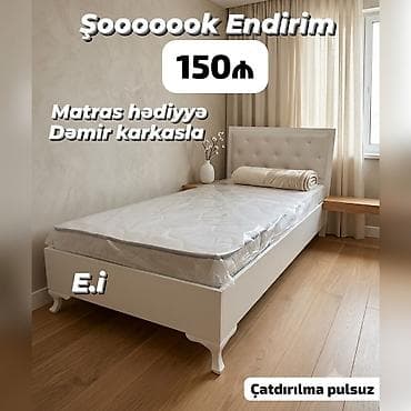 dosekler: Yeni, Təknəfərlik çarpayı, Matras ilə — 2