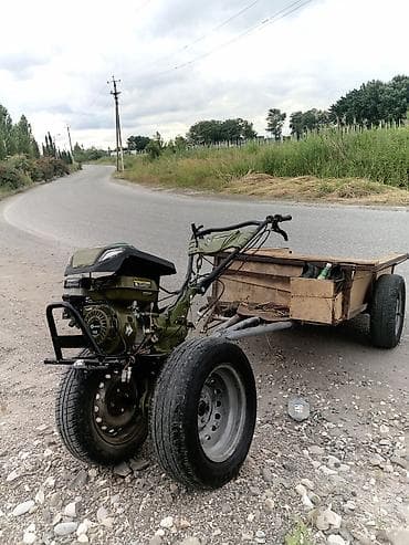 teker barter: Qoşqulu motoblok / kiçik kənd təsərrüfatı nəqliyyatı. Güclü benzin — 5