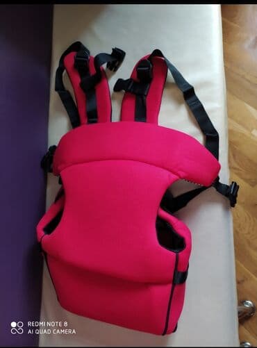 horumcək adam paltari: Uşaq daşıma kəməri (baby carrier) - Rəng: parlaq çəhrayı, qara — 2