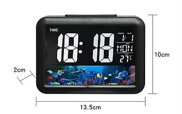 Ev saatları: Masaüstü saatlar, Elektron, Arxa işıq — 1