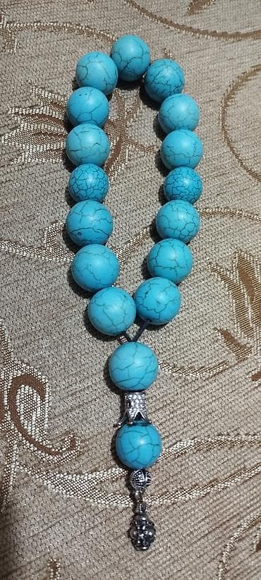 Çantalar: Təsbeh dəsti – müxtəlif təbii daşlardan firuzə qara əqiq dur nəcəf — 8