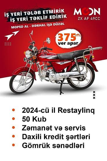 MOON MOPED MEXANİKA 12 aya faizsiz NEGD ALİSDA ENDRİM