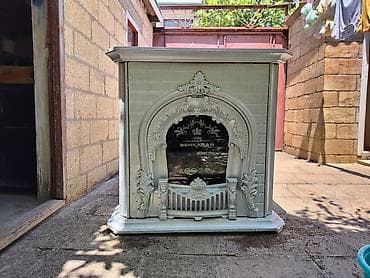 pelet sobası: BEHKARAN qaz sobası/kamin tipli isitmə cihazı tam işlək vəziyətdə - — 4