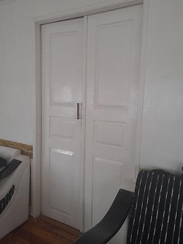 padval qapisi: Ağ rəngli ikiqat otaq qapısı - Model: ikipanelli, ikitaylı (mərkəzdən — 4