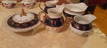 cay desgahi: Çay dəsti, rəng - Ağ, Farfor — 6