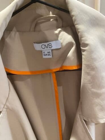 женские зимние плащи: Плащ, Ovs, M, цвет - Бежевый — 2