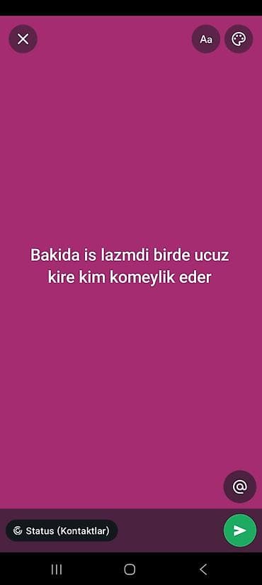 Xidmət: İş axtarışı və münasib kirayə mənzil tapılması üçün köməklik