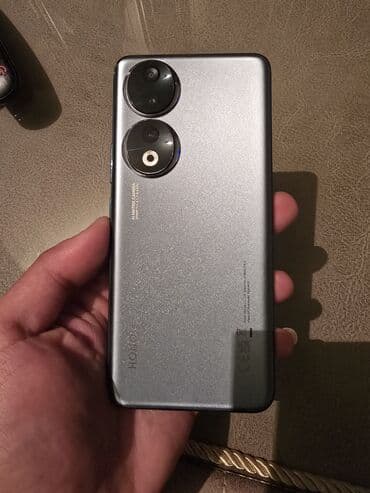 kontakt home note 7: Honor 90 Pro, 512 GB, rəng - Gümüşü, Barmaq izi — 2