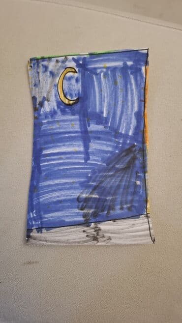 Velosiped aksesuarları: Məhsul: Əl işi ayrı-ayrı rəsmlər kiçik Təsvir: - Rəngli markerlərlə — 3