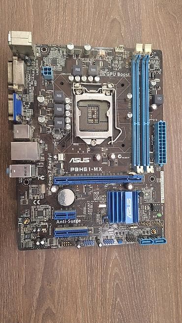 data modem sim card: ASUS P8H61-MX anakarti - Soket: LGA1155 (Intel Core i3/i5/i7 2-ci və — 1