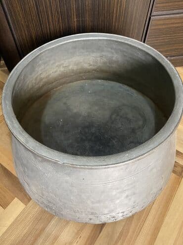 mis məcməyi: Aş qazanı, rəng - Boz, Mis — 2