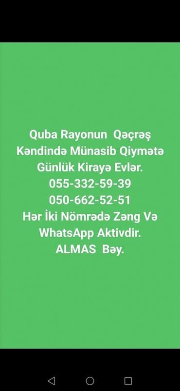 kiraye ev ucuz qiymete: 150 kv. m, 4 otaqlı, Kombi, İşıq, Su — 1