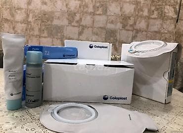 təbii qazon: Coloplast stoma qulluq dəsti Məhsullar: - Coloplast birhissəli stoma — 1